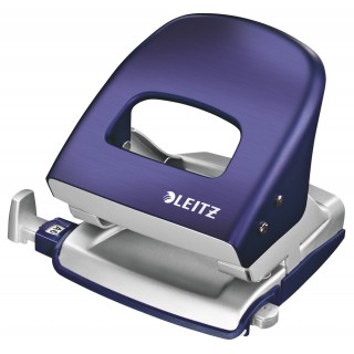 LEITZ Bürolocher New NeXXt Style 5006 30 Blatt Metall titan blau