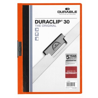 DURABLE Klemmmappe Duraclip DIN A4 orange