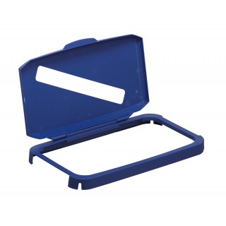 DURABLE Klappdeckel Durabin Hinged Lid mit Einwurfschlitz blau