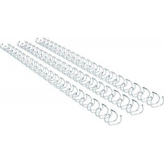 GBC Drahtbinderücken 160639 MultiBind 100 Stück 21 Ringe 8 mm silber