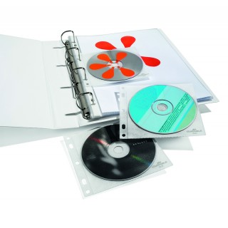 DURABLE CD/DVD-Hüllen 10 Stück transparent