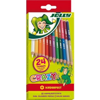 JOLLY Doppelbuntstift 3000 Superstick Crazy 12 Stück mehrere Farben