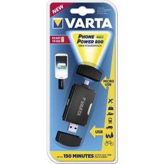 VARTA Adapter Phone Power 800 Micro USB schwarz