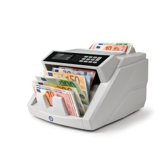 SAFESCAN Banknotenzähler 2465-S mit Wertzählung gemischter Euro-Banknoten grau