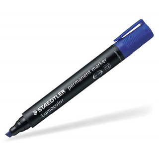 STAEDTLER Permanentmarker Lumocolor® 350 mit Keilspitze 2-5 mm blau