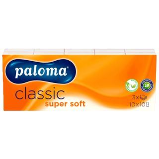 PALOMA Taschentücher 10 Packungen Classic 3-lagig