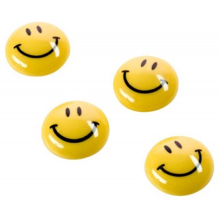 MAGNETOPLAN Magnet Smiley 20 mm 8 Stück gelb