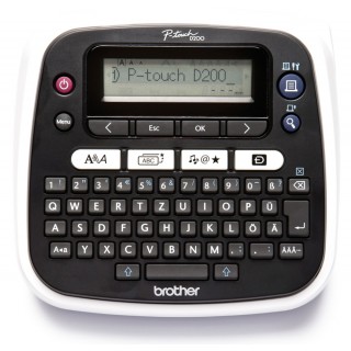 BROTHER Tisch-Beschriftungsgerät P-Touch D200BW 2 Zeilen