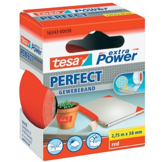 TESA Gewebeband 56343 Extra Power Perfect 38 mm x 2,75 m rot