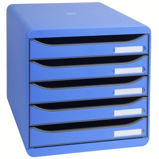 EXACOMPTA Schubladenbox Multiform 309779D A4 Big-Box Plus Classic blau