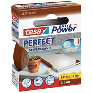 TESA Gewebeband 56341 Extra Power Perfect 19 mm x 2,75 m braun