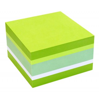 INFO NOTES Haftnotiz Würfel 75 x 75 mm lemon grün 450 Blatt