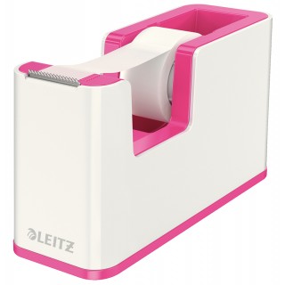 LEITZ Abroller 5364 WOW Duo befüllt weiß/pink metallic