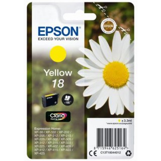 EPSON Tintenpatrone T18044012 Nr. 18 yellow