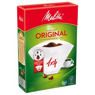 MELITTA Kaffee Filterpapier ung. 1x4 weiß 80 Stück