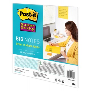 POST-IT® Haftnotizen Super Sticky Big Notes BN11-EU 30 Blatt 27,9 x 27,9 cm gelb