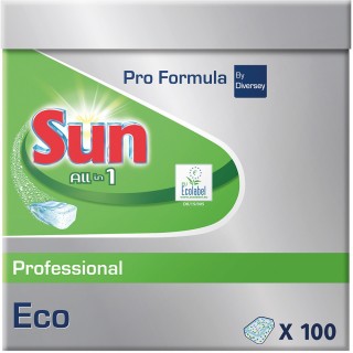 SUN Geschirrspültabs 100 Stück All-in-one Professional Eco