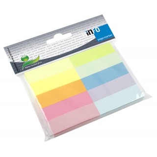 INFO Papiermarker 15 x 50 mm 10 x 100 Blatt mehrere Farben