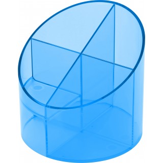 HELIT Multiköcher 4 Fächer blau/transparent