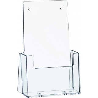 HELIT Tischprospekthalter 1 Tasche Format 1/3 A4 transparent