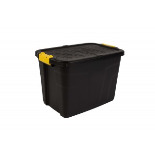 CEP Aufbewahrungsbox Heavy Duty mit Deckel 60 Liter schwarz-gelb