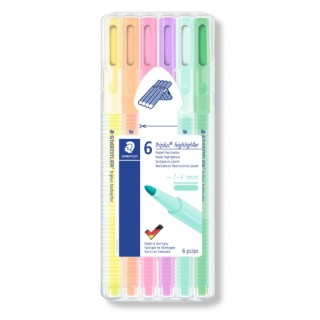 STAEDTLER Textmarker triplus® textsurfer® 362 6 Stück 1-4 mm farbig sortiert