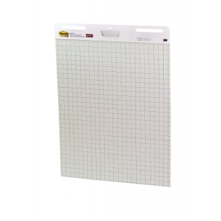 POST-IT® Flipchartblock Super Sticky Meeting Chart 560 2 Blöcke à 30 Blatt kariert 63,5 x 76,2 cm weiß