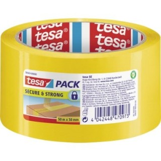 TESA Paketband Secure & Strong 50 mm x 50 m gelb
