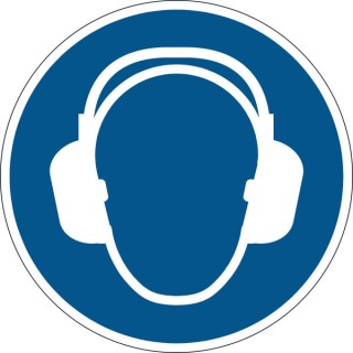 DURABLE Sicherheitskennzeichen 1729 Gehörschutz benutzen blau