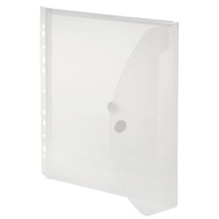 FOLDERSYS Sichttasche DIN A4 mit Klettverschluss 200 µm transparent