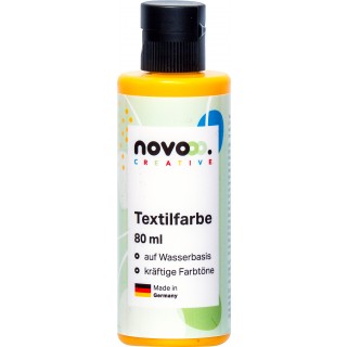 NOVOOO CREATIVE Textilfarbe 80 ml mittelgelb