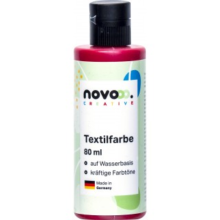 NOVOOO CREATIVE Textilfarbe 80 ml rubinrot