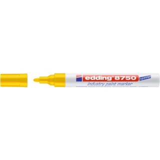 EDDING Industrielackmarker 8750 Rundspitze 2-4 mm permanent gelb