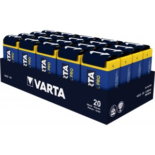 VARTA Batterie Industrial Pro 20 Stück 9V