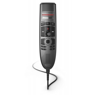 PHILIPS Diktiermikrofon SpeechMike Premium Touch 3720 dunkelgrau pearl metallic