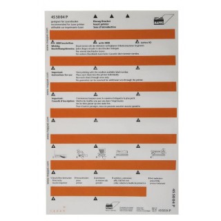 MAPPEI Selbstklebeprintreiter 455004P 100 Stück 55 x 10 mm orange