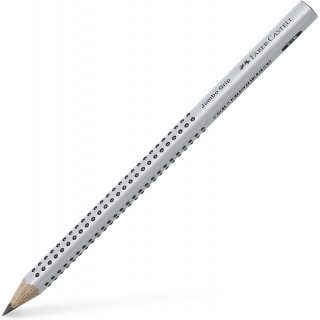 FABER-CASTELL Bleistift Jumbo Grip 1 Stück B silber