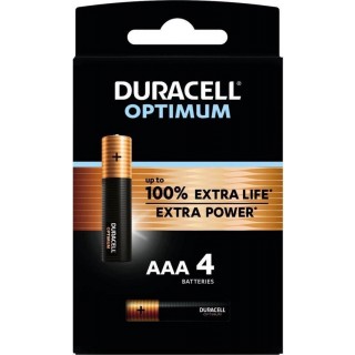 DURACELL Batterie Optimum 4 Stück AAA im Blister