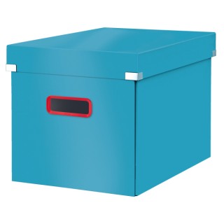 LEITZ Archivbox Click & Store Cosy Cube groß mit Deckel sanftes blau