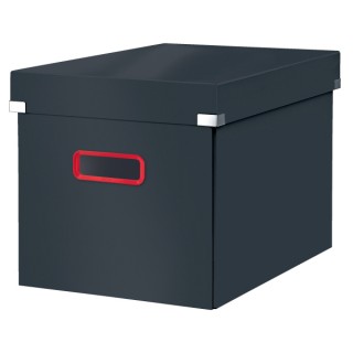 LEITZ Archivbox Click & Store Cosy Cube groß mit Deckel samtgrau