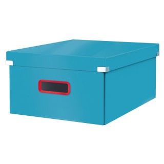 LEITZ Archivbox Click & Store Cosy DIN A3 groß mit Deckel sanftes blau