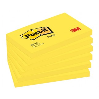 POST-IT® Haftnotizen 655-NY 6 Blöcke à 100 Blatt 127 x 76 mm neongelb