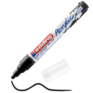 EDDING Acrylmarker 5100 mit Rundspitze 2-3 mm (M) permanent schwarz