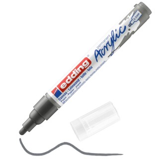 EDDING Acrylmarker 5100 mit Rundspitze 2-3 mm (M) permanent anthrazit