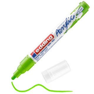 EDDING Acrylmarker 5100 mit Rundspitze 2-3 mm (M) permanent gelbgrün