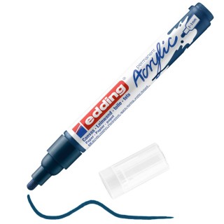 EDDING Acrylmarker 5100 mit Rundspitze 2-3 mm (M) permanent nachtblau