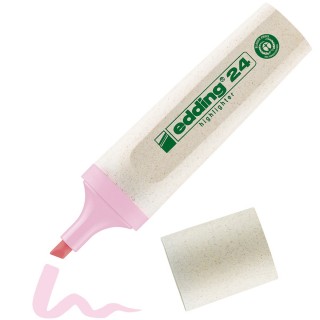 EDDING Textmarker EcoLine 24 mit Keilspitze 2-5mm pastellrosa