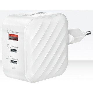 NABO USB Triple Charger PD 65 1x USB-A und 2x USB-C weiß