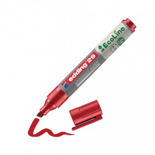 EDDING Whiteboardmarker EcoLine 29 mit Keilspitze 1-5 mm rot