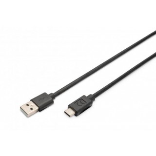 DIGITUS USB-Anschlusskabel 2.0 Type-A auf C 3 m schwarz